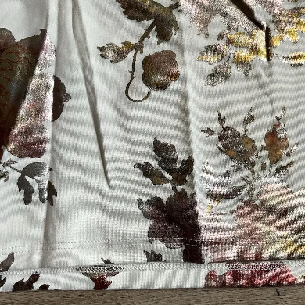 Sami & Jo Floral Skirt White Petite XL - Picture 2 of 9